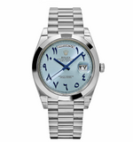 Rolex Day-Date 228206 Platinum Ice Blue Arabic Dial Smooth Dial