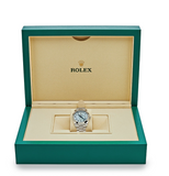 Rolex Day-Date 228206 Platinum Ice Blue Arabic Dial Smooth Dial